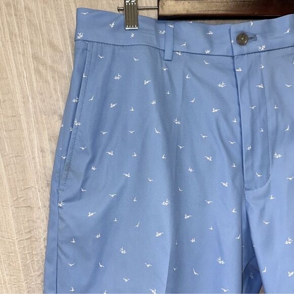 Walter Hagen 34 9” Blue White Seagulls Inseam Perfect 11 Collection Golf Shorts - Picture 3 of 16